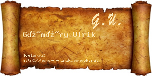 Gömöry Ulrik névjegykártya